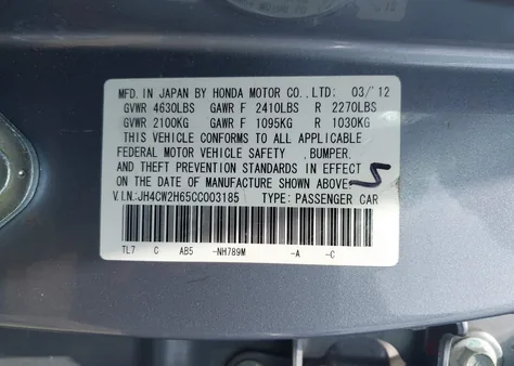 JH4CW2H65CC003185